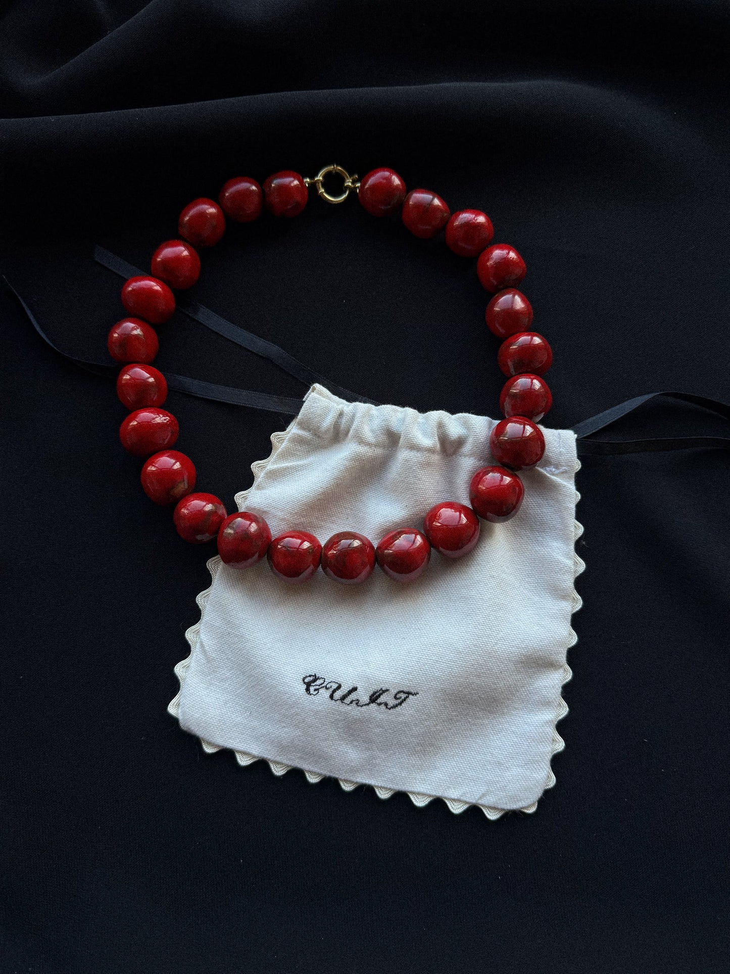 Collar Rosella Rojo Grande