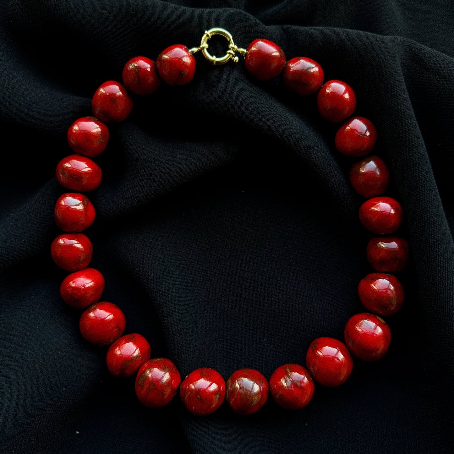 Collar Rosella Rojo Grande