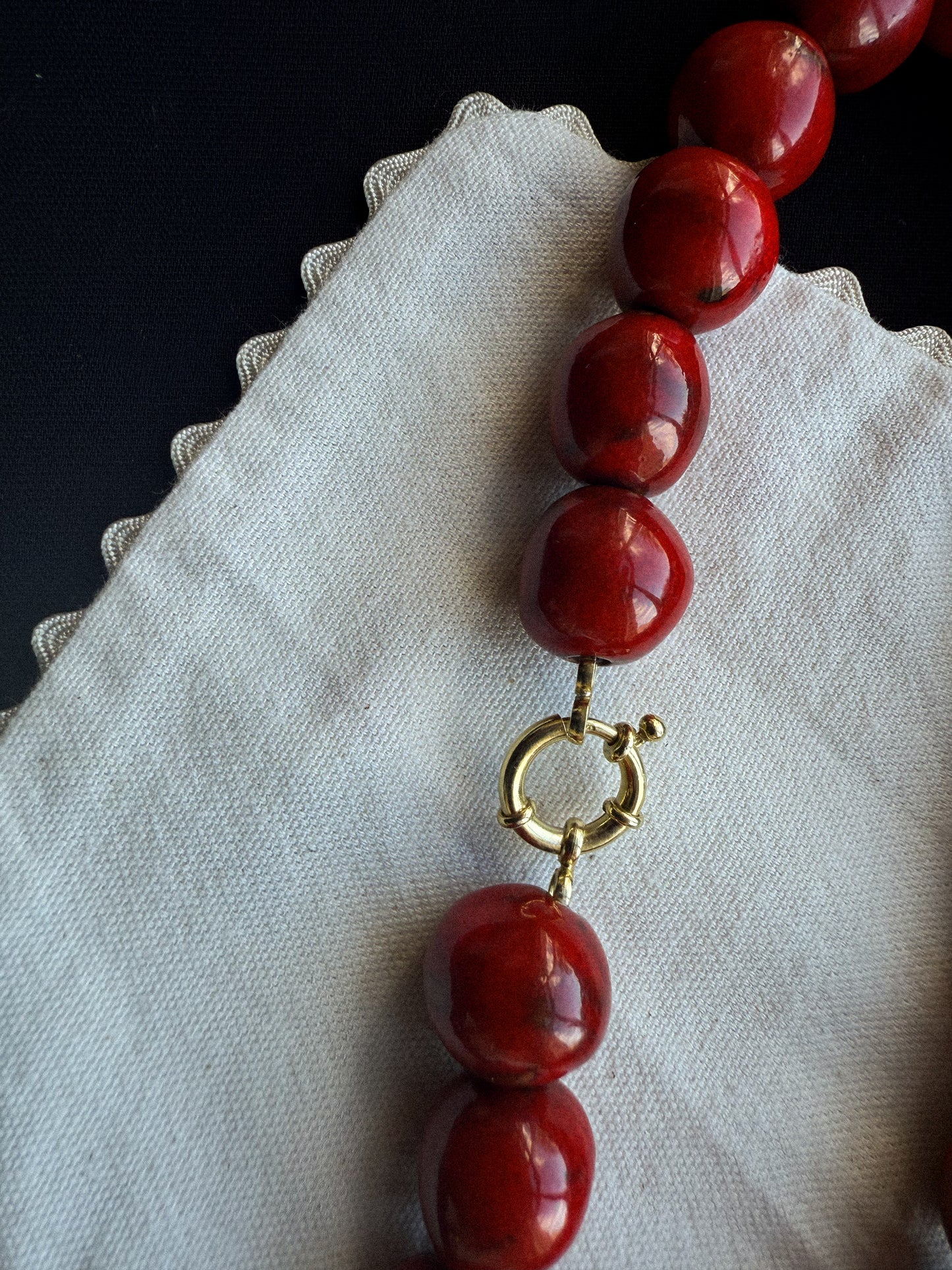 Collar Rosella Rojo Grande