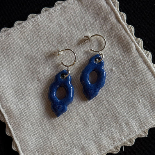 Pendientes Ikat Azul