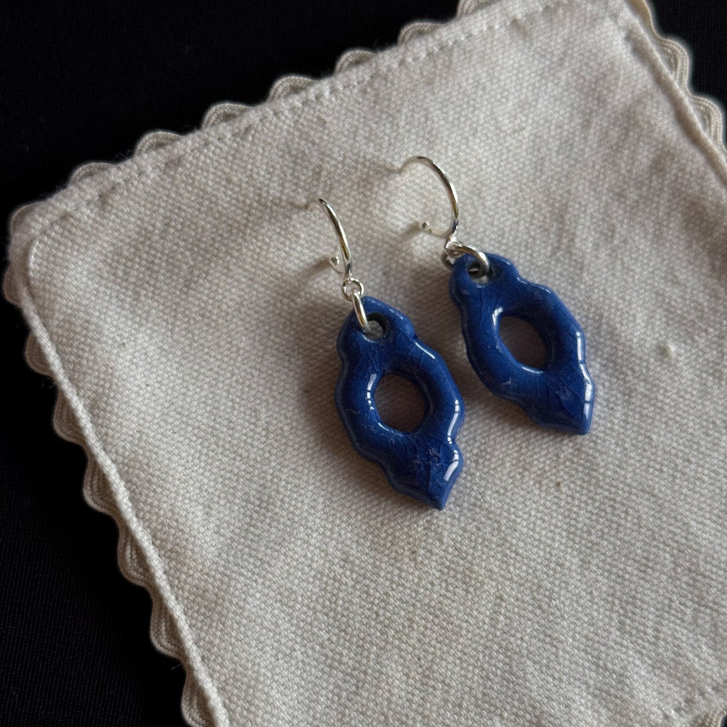 Pendientes Ikat Azul