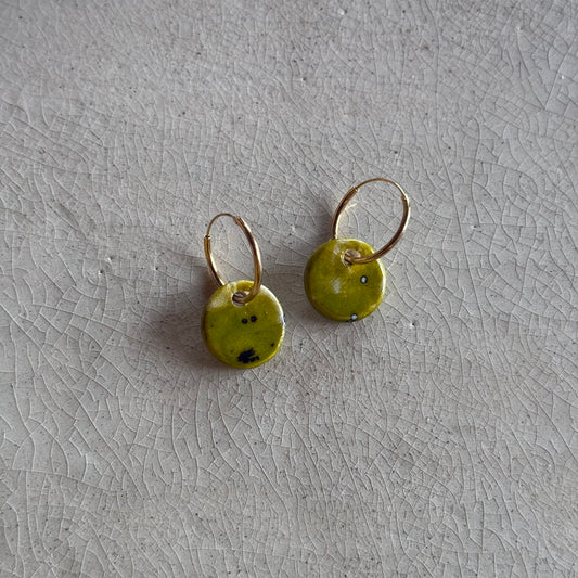 Pendientes Mini Circle Verdes