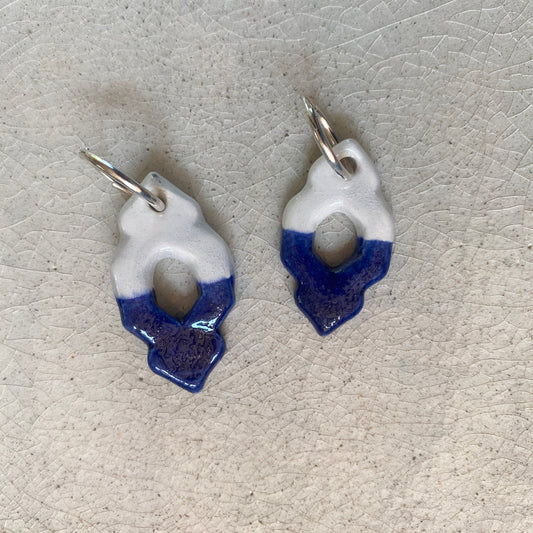 Blue Ikat Earrings